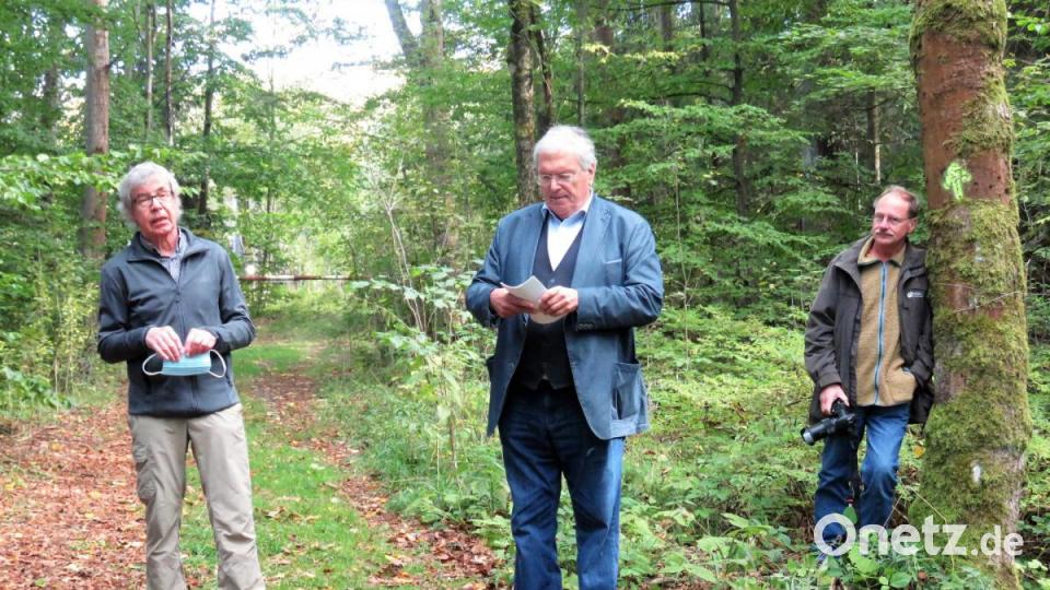 BN-Kreisvorsitzender Josef Siller begrüßte den wichtigen Gast aus Umweltschützerkreisen, Professor Dr. Hubert Weiger (von links) herzlich. Bild: ubb