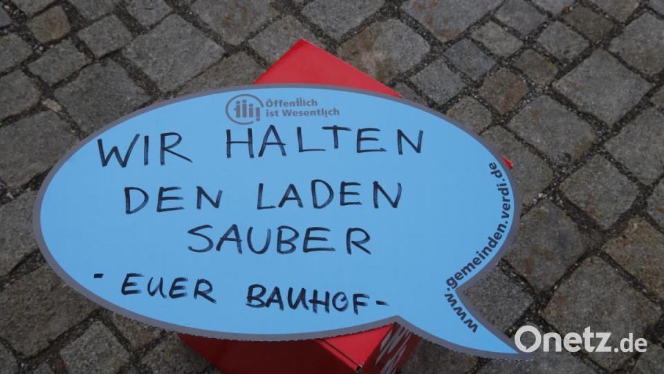 .Warnstreik in Sulzbach-Rosenberg. Bild: mfh