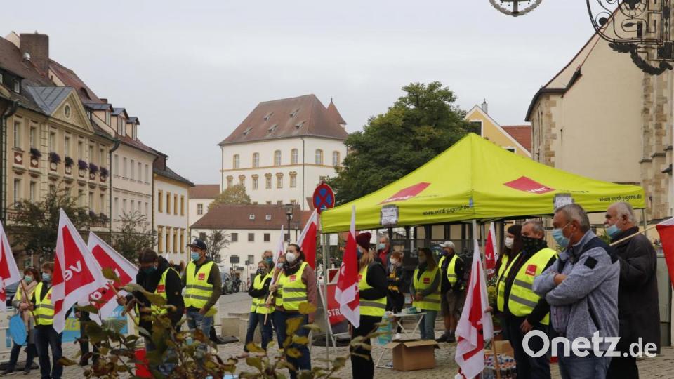 .Warnstreik in Sulzbach-Rosenberg. Bild: mfh