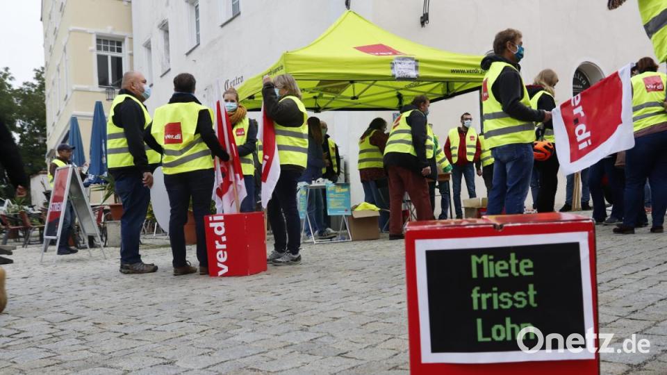 .Warnstreik in Sulzbach-Rosenberg. Bild: mfh
