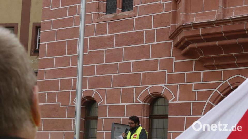 Warnstreik in Sulzbach-Rosenberg. Bild: mfh