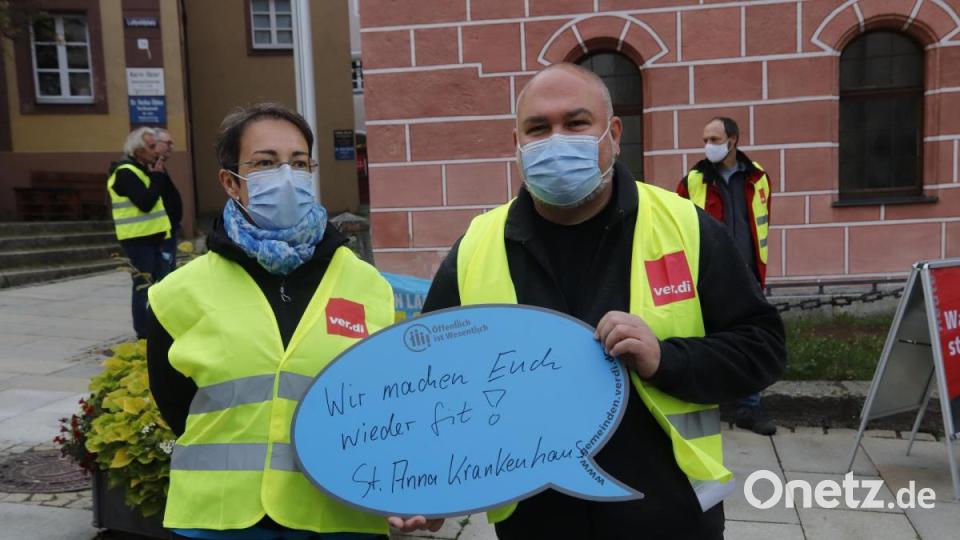 .Warnstreik in Sulzbach-Rosenberg. Bild: mfh