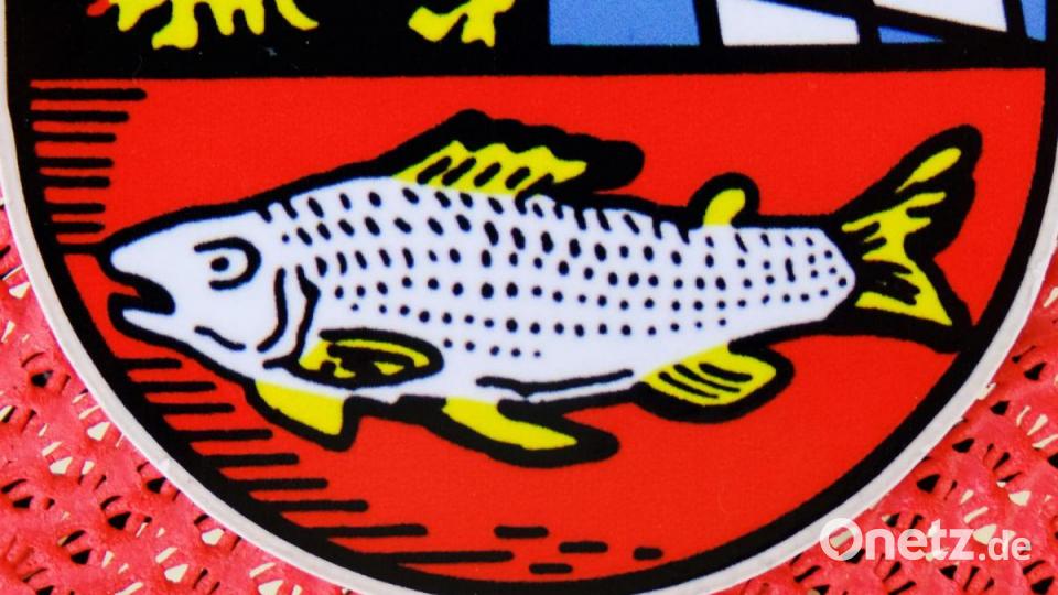 Der Karpfen ist das Wappentier der Stadt Eschenbach. Bild: do