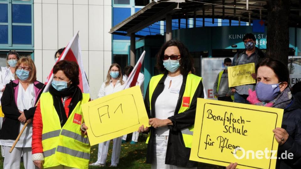 Aktive Mittagspause am Klinikum St. Marien in Amberg. Bild: Stephan Huber