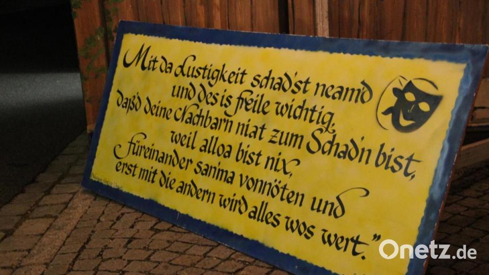 Die zentrale Botschaft für Spielleiter Benno Schißlbauer. Jeder kann sie in Wutschdorf nachlesen. Bild: Uli Piehler