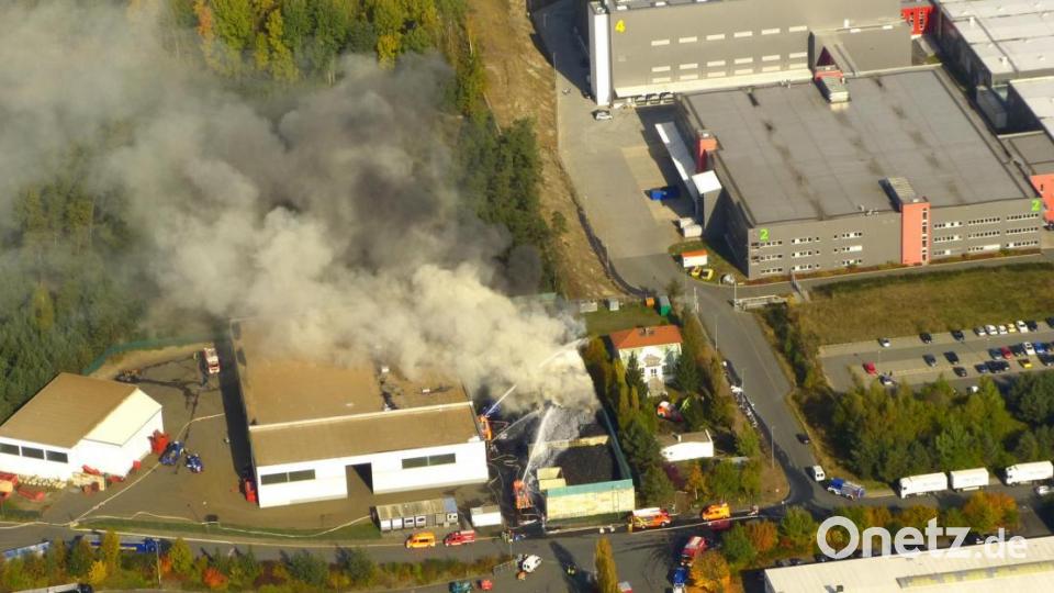 Brand im Industriegebiet. Bild: A. Laumer/exb