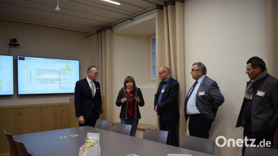 Jana Faerber (Zweite von links) erläuterte das Konzept der virtuellen Lehre. Bild: szl