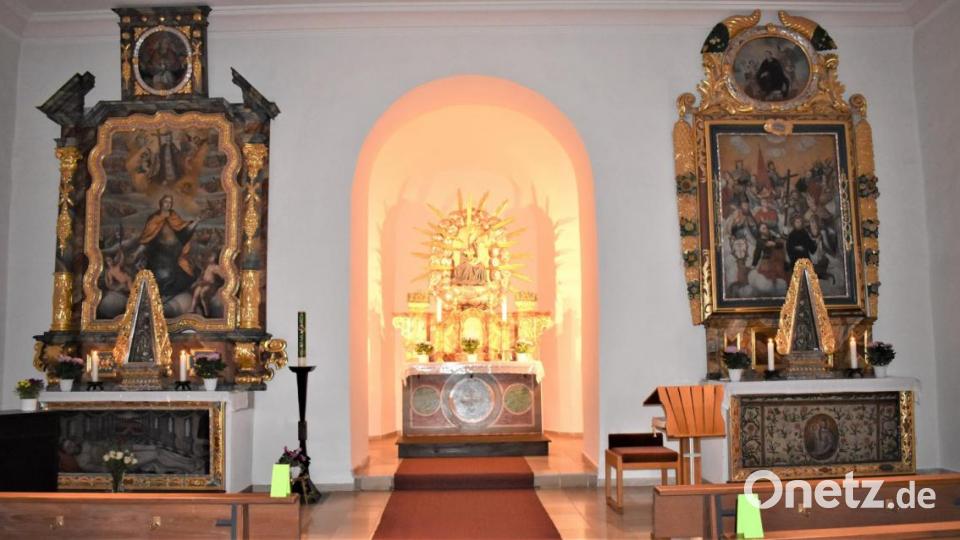Das Innere der Friedhofskirche St. Ursula. Bild: rgr