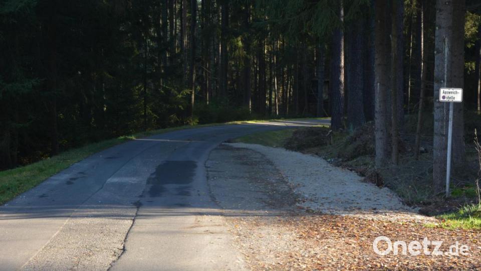 Insgesamt 16 größere Ausweichstellen wurden auf der Zufahrt von Hundsbach nach Pechtnersreuth geschaffen. Bild: jr