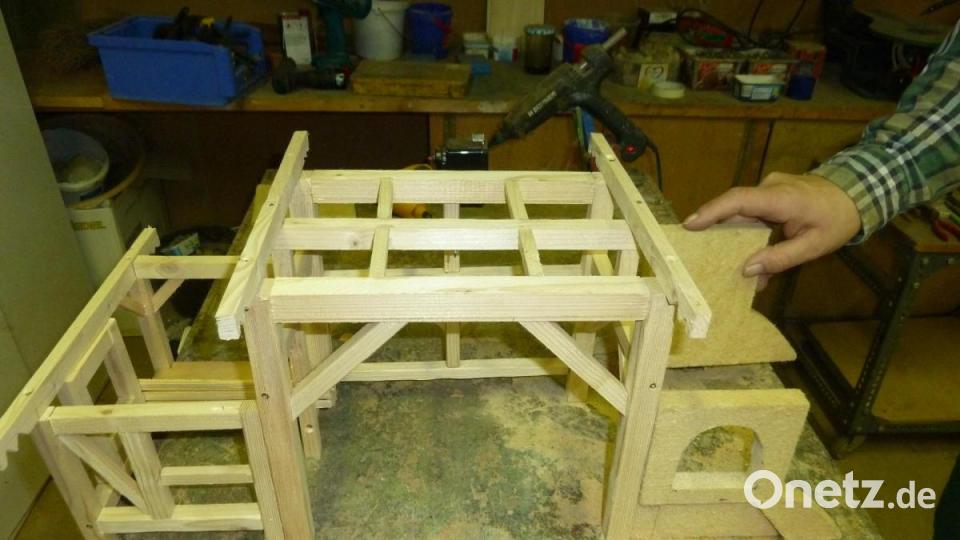 Der Grundriss ist fertig. Danach kommen Wände und Dachstuhl. Bild: Portner