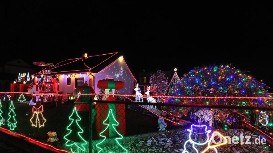 Das &quot;Weihnachtshaus&quot; in Hirschau. Bild: Wolfgang Steinbacher