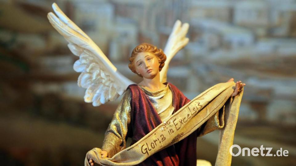 Der Verkündigungsengel: Er spielt für das Geschehen in Bethlehem eine große Rolle – und damit auch für Krippendarstellungen. Bild: Wolfgang Steinbacher