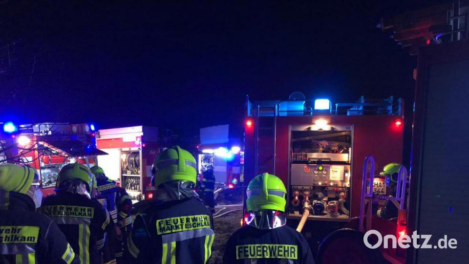 Die Feuerwehr Eschlkam hat tschechischen Feuerwehren bei der Brandbekämpfung geholfen Bild: Kreisbrandinspektion Cham