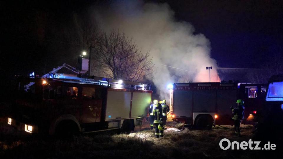 Die Feuerwehr Eschlkam hat tschechischen Feuerwehren bei der Brandbekämpfung geholfen Bild: Kreisbrandinspektion Cham