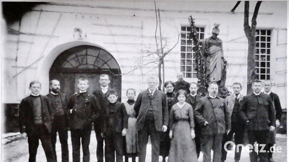 Belegschaft der Firma J. E. v. Seidel im Jahre 1914. Bild: Verlagsarchiv Seidel, Sulzbach-Rosenberg/exb