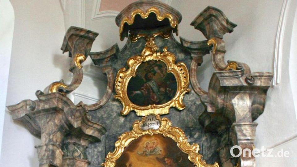 Darstellung des Heiligen Nepomuk in der Kirche in Püllersreuth (Kirchendemenreuth). Archivbild: cr