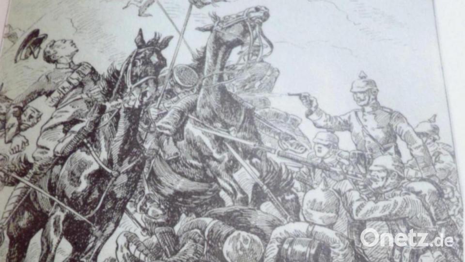 Schrecken der Kavallerie: das Bajonett als tödliche Waffe gegen Ross und Reiter. Unvorstellbar, welche Qualen Mensch und Tier im Fronteinsatz durchmachen mussten. Bild: Archiv Werner Luber