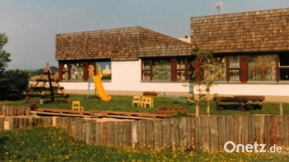 Das Gebäude des Kindergartens 1985. Archivbild: stg