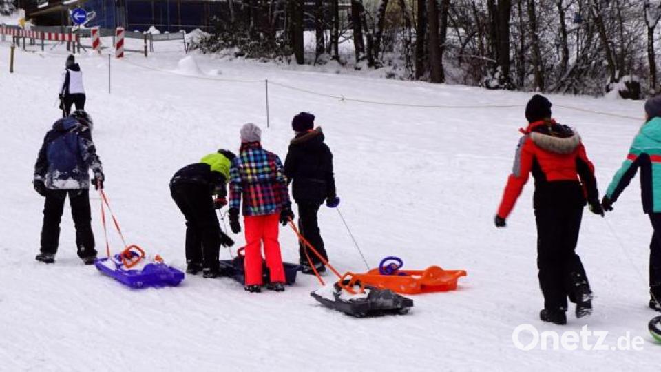 Am Tannenberglift in Immenreuth ging es am Samstagnachmittag eher gemütlich zu. Bild: bkr