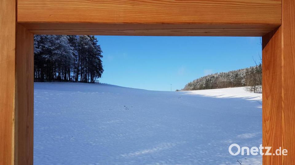 Besonderes Wintererlebnis beim Rundweg um den Eixendorfer Stausee. Bild: mp