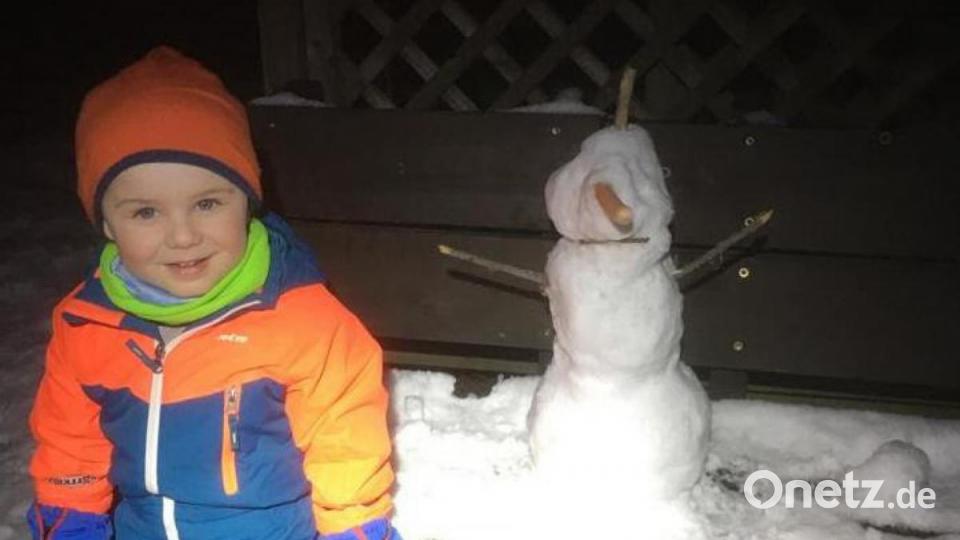 Franz Hofmeister hat diesen Mini-Schneemann mit der großen Karotten-Nase beigesteuert. Bild: Franz Hofmeister/exb