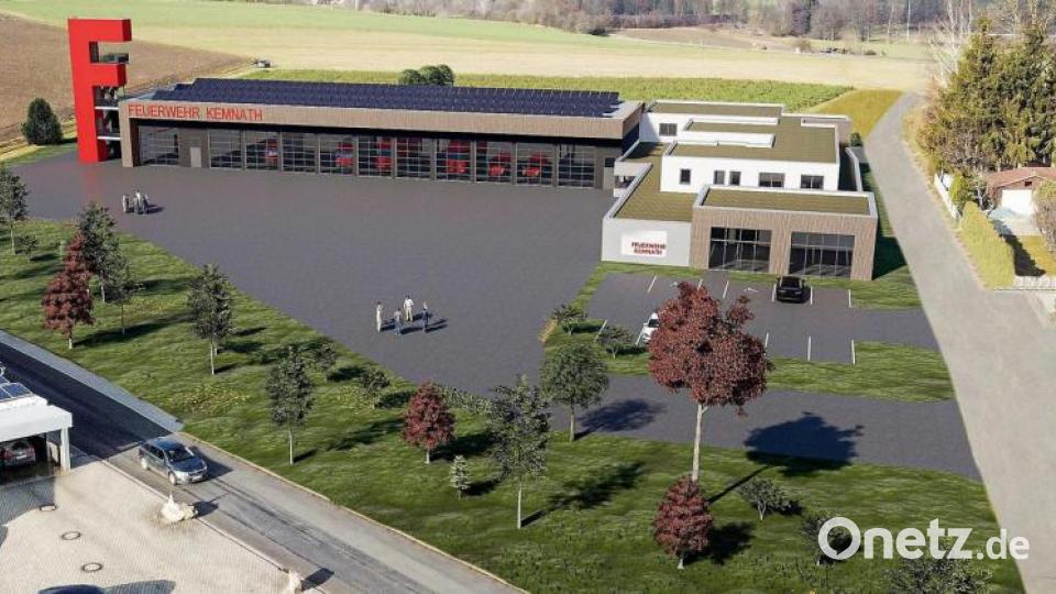 So soll das neue Feuerwehrgerätehaus aussehen. Bild: Architektur- und Ingenieurbüro Schultes/exb