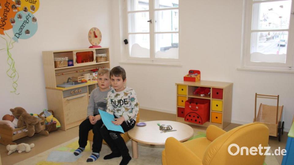 Die Kindergartenkinder haben ihr neues Reich mit Wohlfühlcharakter schnell erobert und fühlen sich hier pudelwohl. Bild: ads