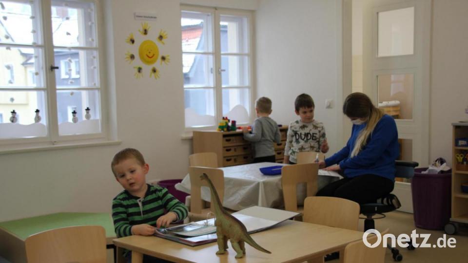 Die Kindergartenkinder haben ihr neues Reich mit Wohlfühlcharakter schnell erobert und fühlen sich hier pudelwohl. Bild: ads