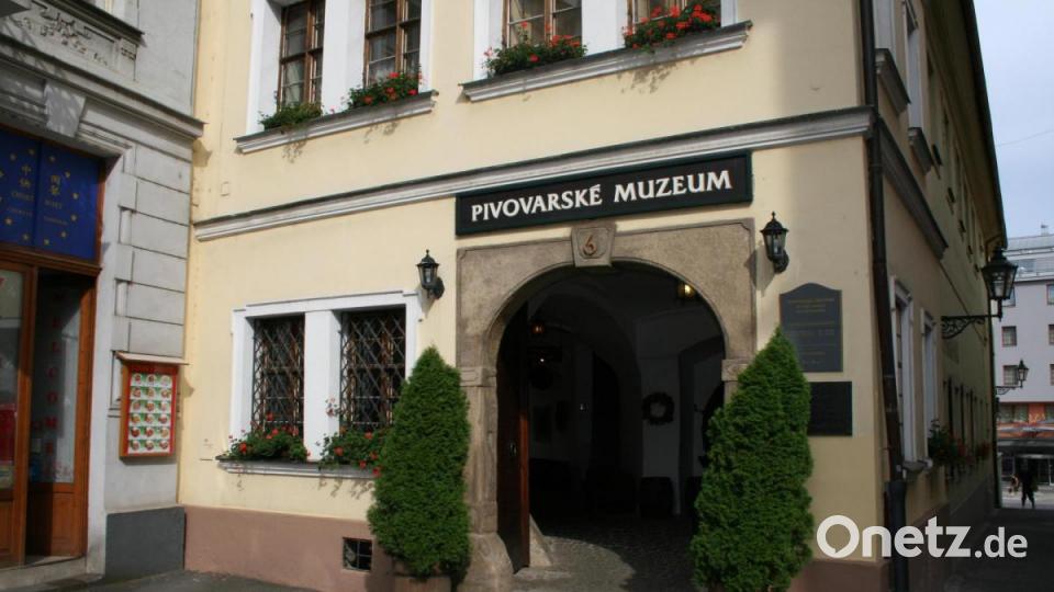 In den Eiskellern unter der Stadt Pilsen wurde das Bier gekühlt. Die ehemalige Brauerei ist heute Museum. Hier ist auch er Eingang zu den Kellern. Archivbild: cr
