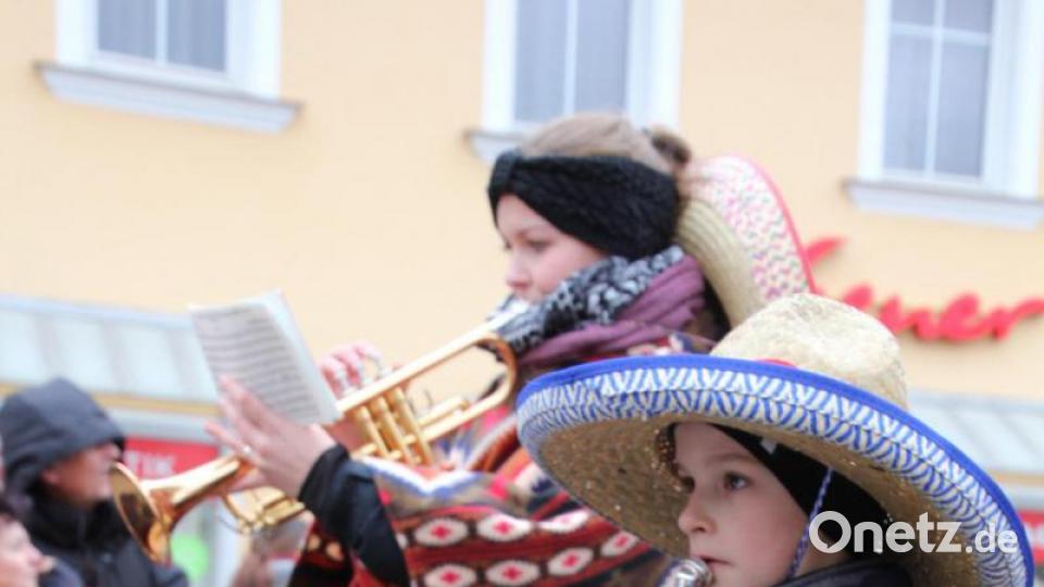 Die Stiftländer Jugend- und Blaskapelle Waldsassen begleitete den Zug. Bild: kro