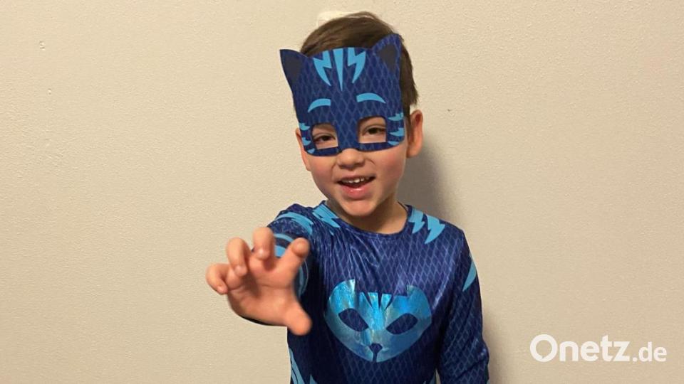 Ein Superheld: Der fünfjährige Carlos Brünnig aus Luhe-Wildenau. Bild: : Benita Brünnig