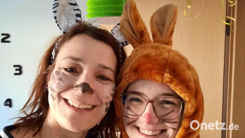 Tierisch: Susanne mit Tochter Luzia aus Etzenricht. Bild: Susanne Winterl