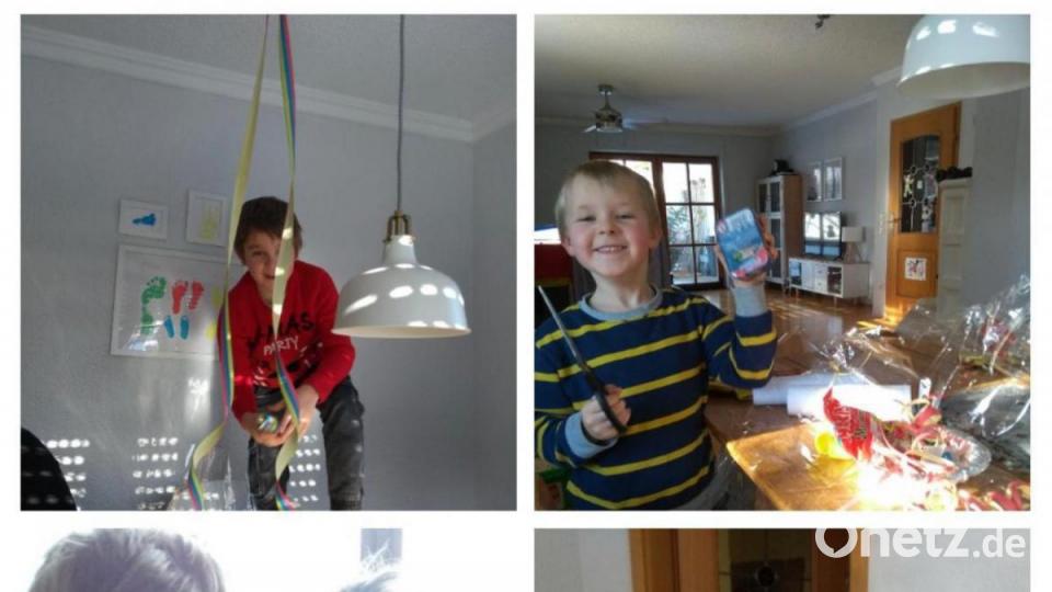 Die Partypakete für die Kinder wurden gleich ausgepackt und verwendet. Bild: Radio Dumba/exb