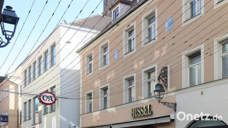 Der hintere Teil des Hussel-Hauses in der Georgenstraße wird abgebrochen und neu errichtet. Bild: Wolfgang Steinbacher