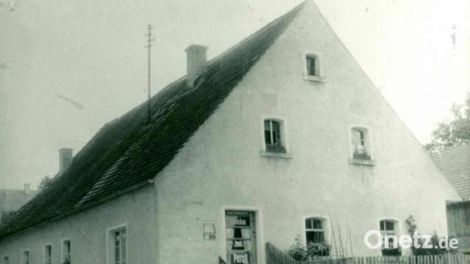 So präsentierte sich der Kramerladen Wonger (Stowl/Götz) in den 1950er Jahren. Bild: Archiv Köppl