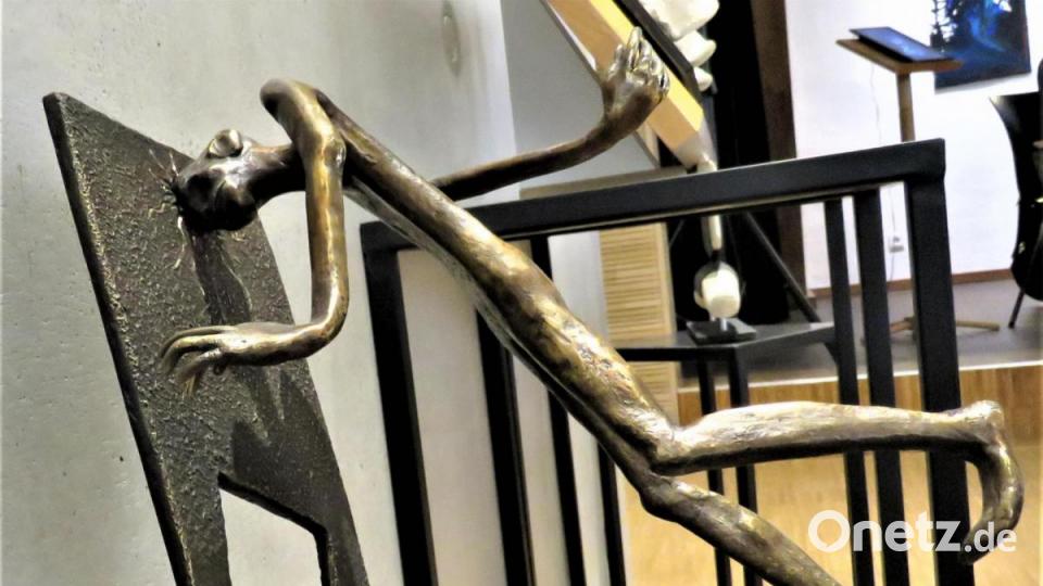 "Zielgerichtet": Bronzearbeit von Hans-Georg Schulze. Bild: ubb