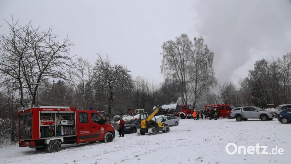 Die Anfahrt zum Brandort gestaltete sich nicht einfach. Bild: Roland Wellenhoefer