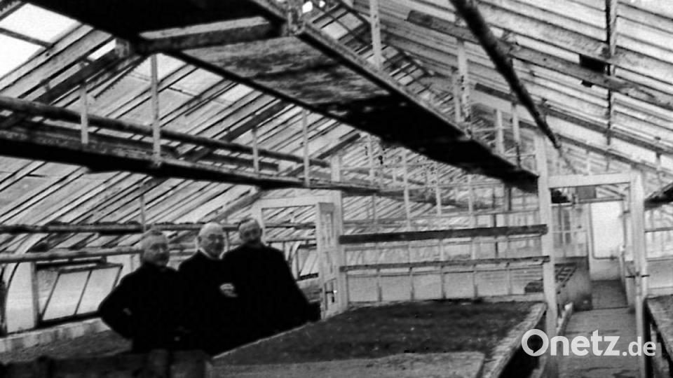 Diese Aufnahme entstand deutlich nach 1945 mit drei Überlebenden. Archivbild: Benediktinerabtei Münsterschwarzach