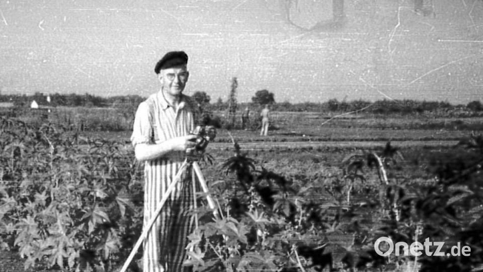 Die Plantage neben dem KZ wird oft auch als Kräutergarten bezeichnet. Doch die heitere Atmosphäre mit Pater Franz Sales Heß täuscht hinweg über das "Schreckgespenst der Häftlinge", die den Einsatz dort fürchteten. Archivbild: Benediktinerabtei Münsterschwarzach