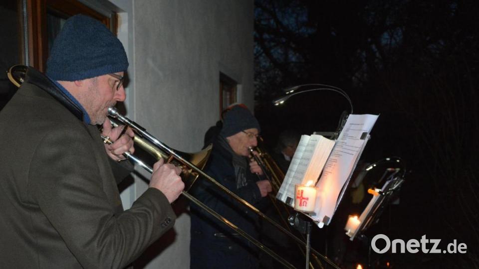 Ein Ensemble des Posaunenchors umrahmte den Gottesdienst bei der Christuskirche musikalisch. Bild: jr