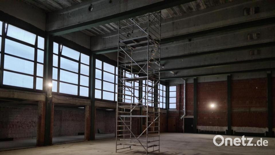 Die Stadthalle soll mit hellem Holz verkleidet werden. Bild: sne