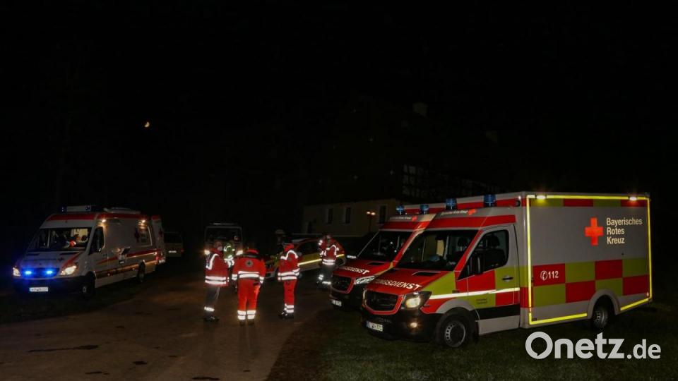 Vollbrand einer Zimmerei in Bad Neualbenreuth. Bild: rw