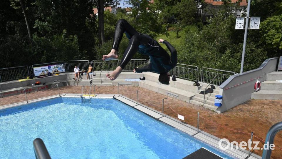 Action am Sprungturm. Bild: Petra Hartl