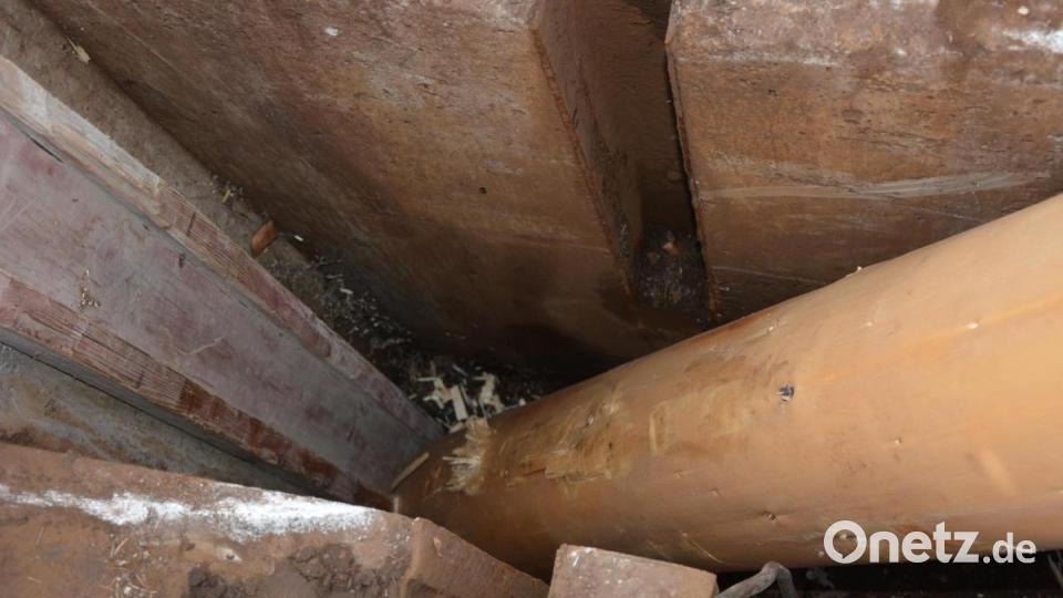 Da muss der Maibaum rein. Bild: jr