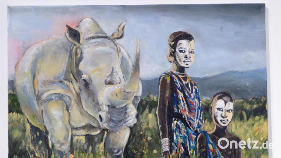 &quot;Afrika I&quot; auf Acryl von Elham Howeizi Bild: fsb