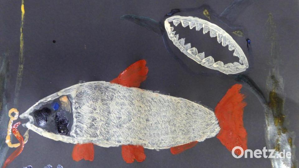Antons Papa hat die Nahrungskette im Meer verewigt. Bild: fsb