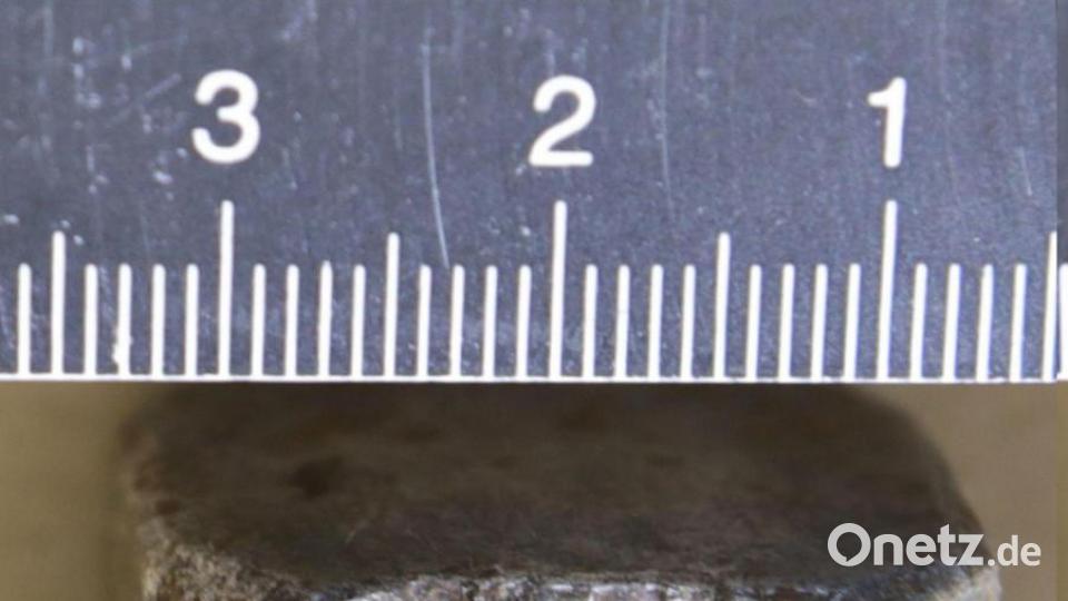 Abplatzung des Hammerkopfes. Bild: Polizei
