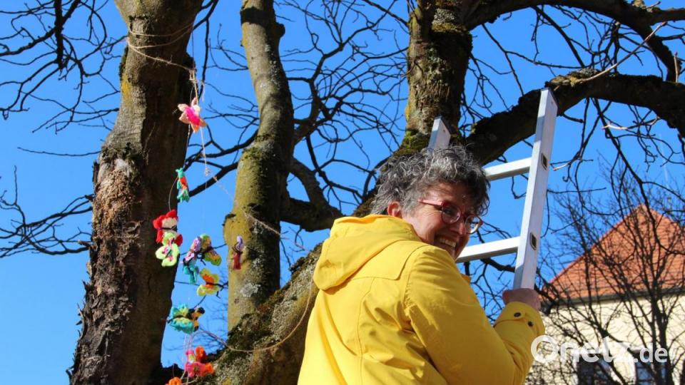 Jetzt nur nicht das Gleichgewicht verlieren. Heike Unger muss hoch hinaus. Bild: upl