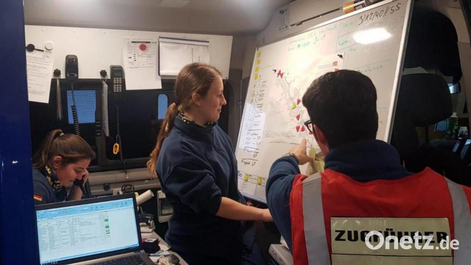 Hier werden die Einsätze vor Ort koordiniert. Bild: exb/THW
