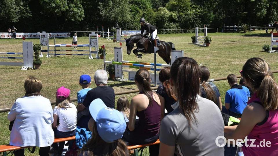Letztes Jahr waren beim Springturnier des Reit- und Fahrvereins Hahnbach keine Zuschauer erlaubt. An diesem Wochenende durften (unter Einhaltung der Hygienevorgaben) 500 Zuschauer kommen. Bild: Petra Hartl